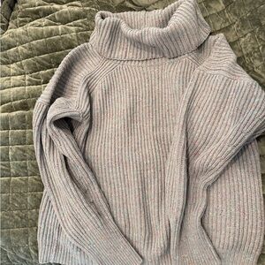 Cozy Gray Turtleneck Sweater